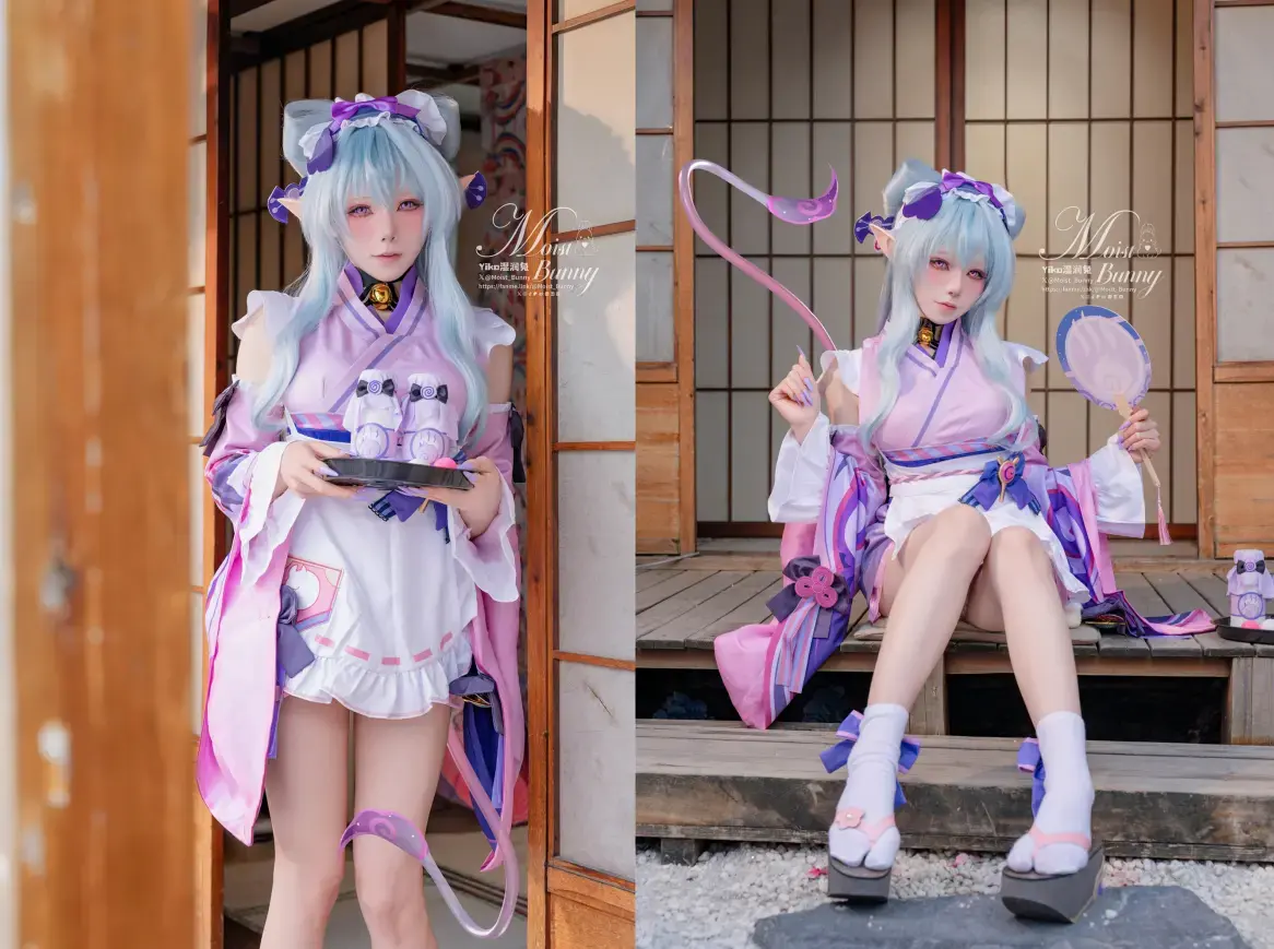 咬一口兔娘(Yiko湿润兔) – 5月作品『浮枕朝颜-梦见月瑞希』131P+5V 红昭愿