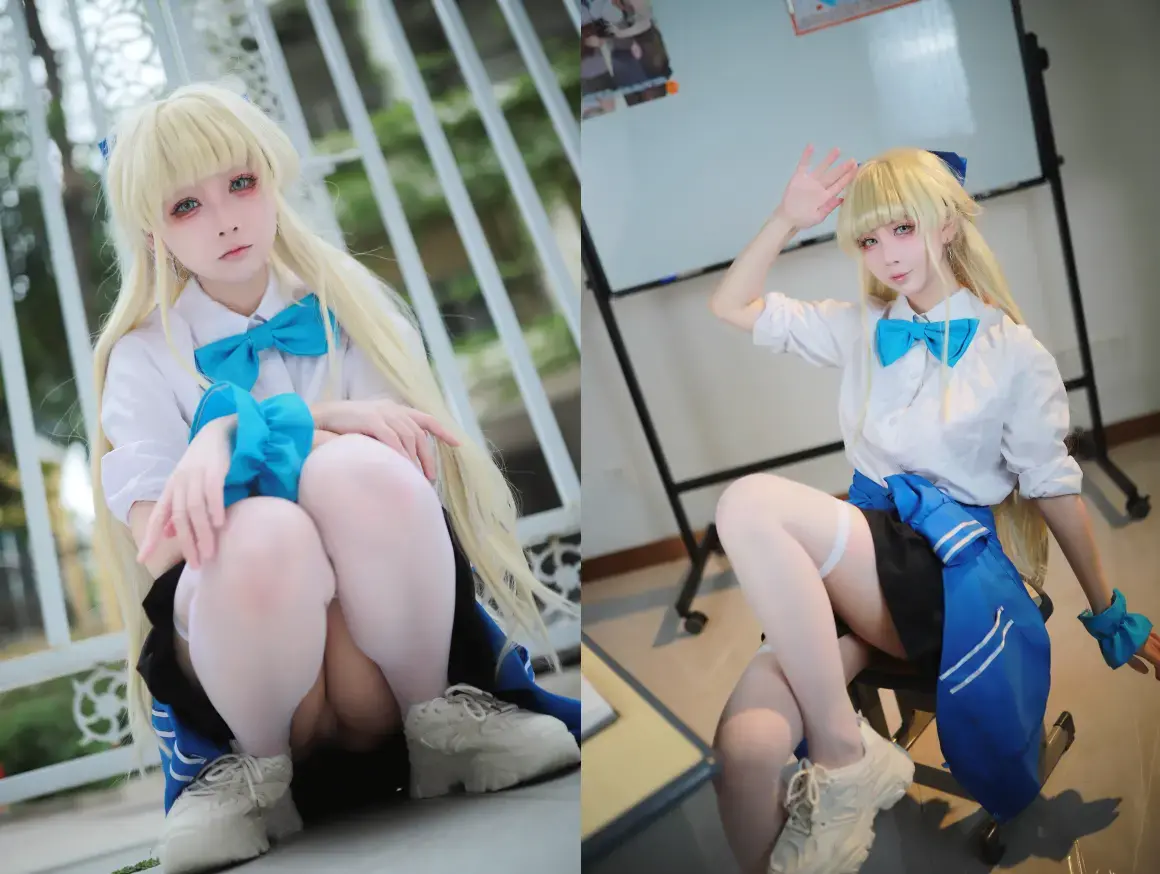 上杉绘黎落 – 蔚蓝档案 飞鸟马时校服 [46P-851MB]