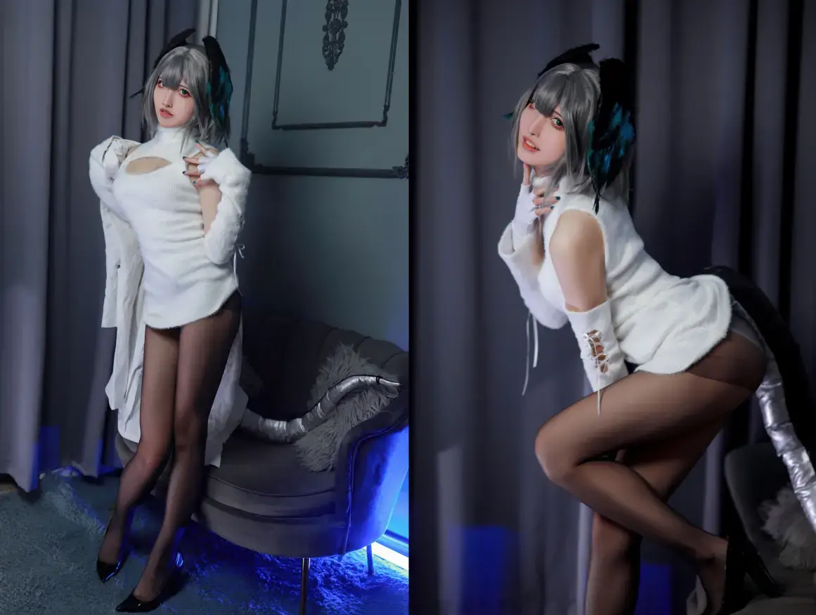 山崎怜Rei – 明日方舟 阿克奈兹·霍尔海亚竖毛衣 [91P-366MB]